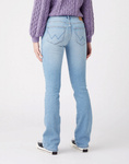 Damskie spodnie bootcut WRANGLER BOOTCUT WHITE NOISE W28B47Z14