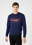 Męska bluza WRANGLER FRAME LOGO SWS NAVY W6H1HA114
