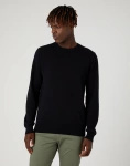 Męski sweter WRANGLER CREWNECK KNIT BLACK 112332759 W8A0QJ100