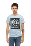 Męski t-shirt WRANGLER SS GRAPHIC TEE CERULEAN BLUE W7M9D3XVT