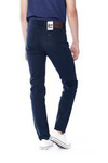 Męskie spodnie jeansowe zwężane LEE RIDER DARK NAVY L701LB21