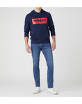 Męska bluza WRANGLER LOGO HOODIE NAVY 112142847 W6MAHA114