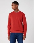 Męski sweter WRANGLER TWO TONE CREW NOVA RED W8C6RLXDQ