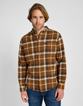 Męska koszula jeansowa LEE RIVETED SHIRT BROWN 112355764