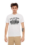 Męski t-shirt LEE SS KANSAS CITY TEE WHITE L60TFE12
