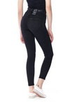 Damskie jeansy rurki LEE SCARLETT SUPER HIGH BLACK WORN L30LEOFA