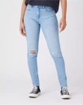 Damskie jeansy rurki WRANGLER HIGH RISE SKINNY BEACH BABY W27H4746B