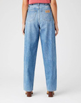 Damskie spodnie luźne WRANGLER BARREL BLUE EARTH W2H7SF421