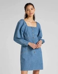 Damska sukienka LEE PUFF SLEEVE DRESS MID STONE L50ZAUQZ