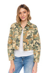 Damska kurtka przejściowa LEE CROPPED RIDER JACKET CAMOUFLAGE L54CCW03