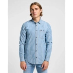 Męska koszula LEE LEESURE SHIRT INDIGO DOBBY 112364202