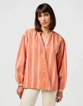 WRANGLER POET SLEEVE BLOUSE BRANDIED MELON 112350347