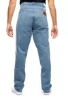 Męskie spodnie proste WRANGLER GREENSBORO DARK SLATE W15QY673K