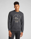 Męska bluza LEE RIDER GRAPHIC SWS WASHED BLACK L80STJON