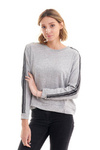 Damska bluza LEE TAPED SWEATSHIRT GREY MELE L53OOT37