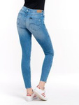 Damskie spodnie rurki LEE SCARLETT FLASH BLUE L526RJUZ