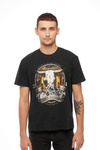 Męski t-shirt WRANGLER SS BULL TEE FADED BLACK W7ADGFXV6