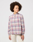 Damska koszula WRANGLER PINTUCK BLOUSE VIOLET QUARTZ 112350325