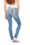 Damskie spodnie jeansowe rurki WRANGLER JACLYN DEEP BLUE W26DX856P