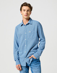 Męska koszula jeansowa WRANGLER 1PKT SHIRT WRANGLER BLUE 112357232