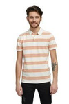 Męski t-shirt WRANGLER SS STRIPE POLO OFF WHITE W7F3K4737