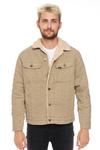 Męska kurtka zimowa LEE SHERPA JACKET BEIGE L87AQM97