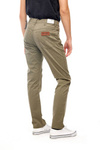 Męskie spodnie zwężane WRANGLER TEXAS SLIM DUSTY OLIVE W12SWA275