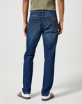 Męskie spodnie jeansowe zwężane WRANGLER RIVER BLACK HOLE 112357528