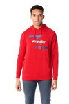 Męska bluza WRANGLER REPEAT HOODIE FORMULA RED W6A8HAXWO