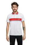 Męskie polo WRANGLER SS COLOURBLOCK POLO WHITE W7E3KF989