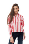 Damska koszula jeansowa LEE DRAWSTRING SHIRT FROST PINK L45APWMC