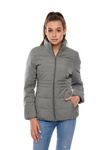 Damska kurtka puchowa WRANGLER SHORT PUFFER MID GREY MEL W4104V537