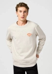 WRANGLER SMALL LOGO CREW OAT MELEE 112364090