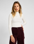 LEE RIBBED LS HIGH NECK ECRU 112355205