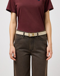 WRANGLER DOUBLE UP BELT CREAM 112358085