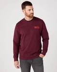 Męska bluza WRANGLER CREW SWEATSHIRT WINETASTING W6X4HAR40