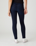 Damskie spodnie jeansowe rurki WRANGLER SKINNY TAINTED BLUE W28KSZ21H