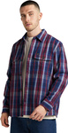 Męska koszula jeansowa LEE LOOSE OVERSHIRT VELVET BEET L67QDQ74