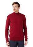 Męski sweter WRANGLER SEASONAL KNIT RHUBARB RED W8D12PXRO