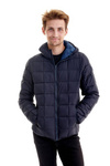 Męska kurtka puchowa WRANGLER THE PUFFER DARK NAVY W4C6WRXAE