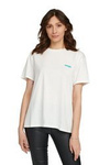 Damski t-shirt WRANGLER BOYFRIEND TEE OFF WHITE W7Q2GH737