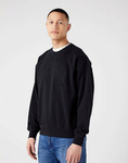 Męska bluza WRANGLER VARSITY CREW BLACK W668IL100