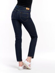 Damskie spodnie proste LEE MARION STRAIGHT DARK BLUE L301SV45