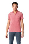 Męski t-shirt WRANGLER REFINED POLO FORMULA RED W7D6KHXWO