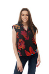 Damska koszula LEE FLORAL BLOUSE BLACK L45EFJ01