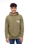 Męska bluza WRANGLER SLOGAN HOODIE DEEP GREEN W666ILX1X
