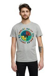 Męski t-shirt WRANGLER SS GLOBE TEE MID GREY MEL W7D9FKX37