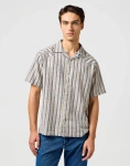 Męska koszula jeansowa WRANGLER SS W RESORT SHIRT INDIGO STRIPE 112362723
