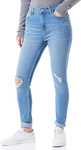 Damskie spodnie rurki WRANGLER SKINNY ARTIC BLUE W20KBN30C