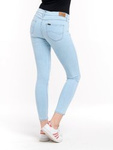 Damskie jeansy rurki LEE SCARLETT WHITE BLEACH L526RJZO